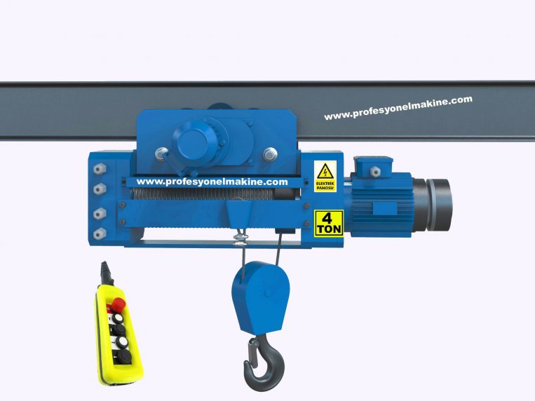 3 Ton Monoray Elektrikli Halatl Vin