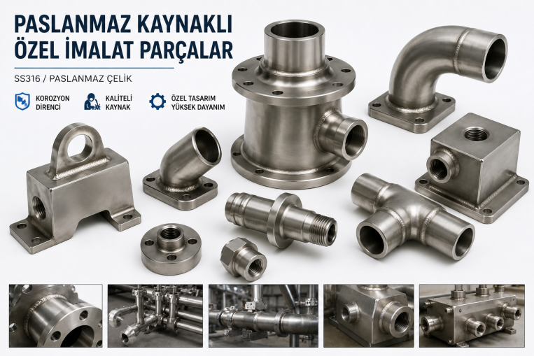 Paslanmaz Kaynakl� �zel �malat Par�alar