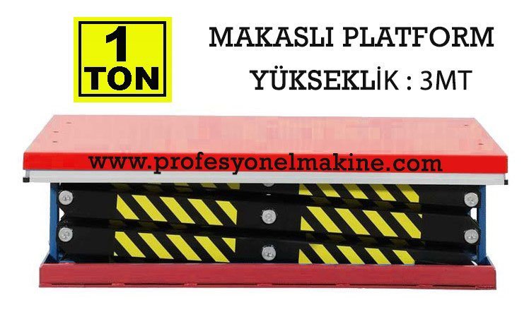PROF - 1000 KG 3 METRE SABT YK PLATFORMU