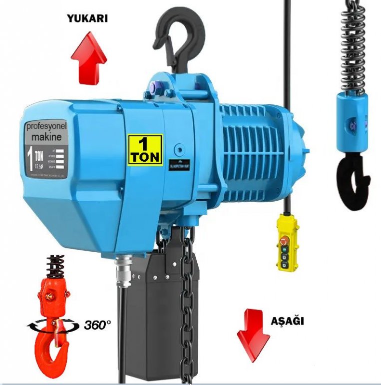 1 Ton Elektrikli ki hareketli Zincirli Vin