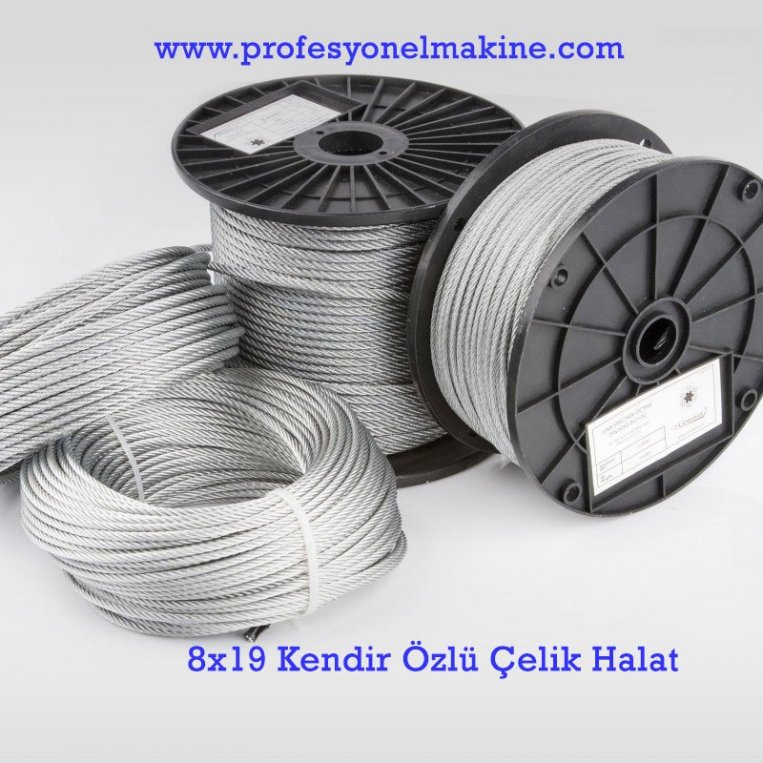 8x19 Kendir zl elik Halat