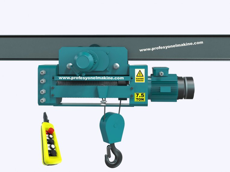 7.5 Ton Monoray Elektrikli Halatl Vin