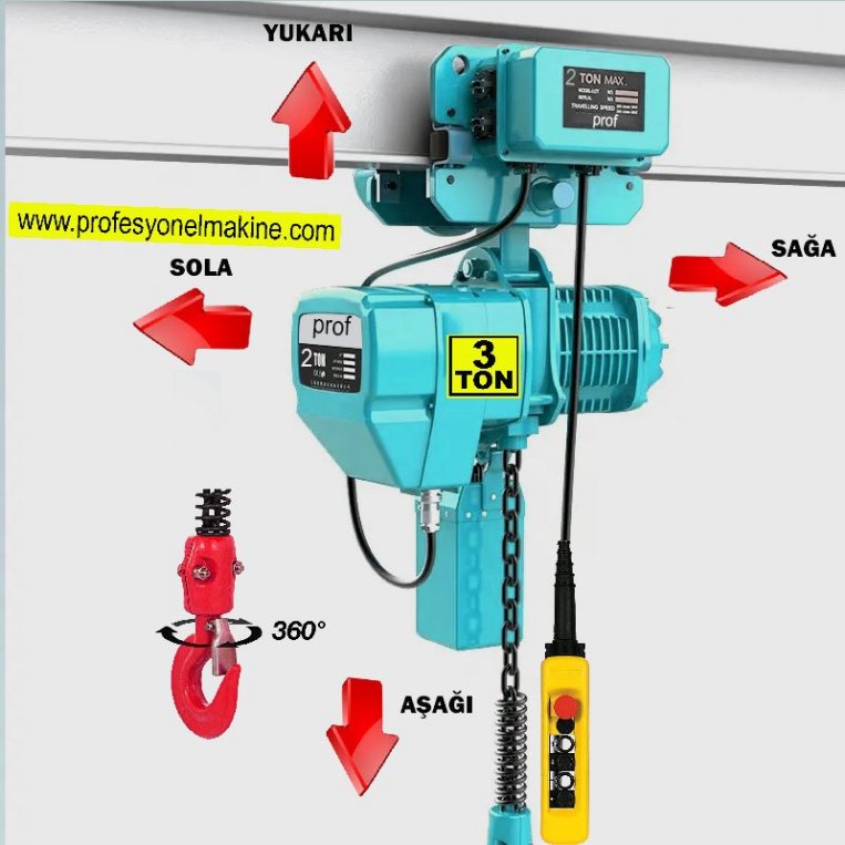 3 -Ton-Elektrikli-Monoray-Zincirli-Vinc